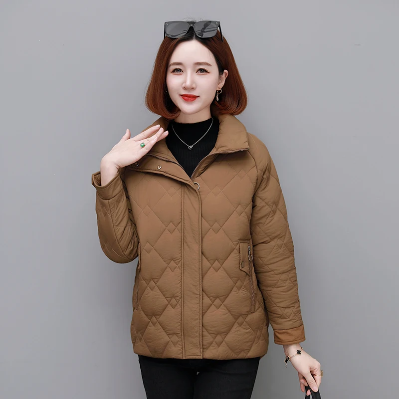 New Women'S Autumn Winter Thick Warm Cotton Coat For Middle-Aged Mothers Fashionable And Versatile Loose Casual Cotton Jacket