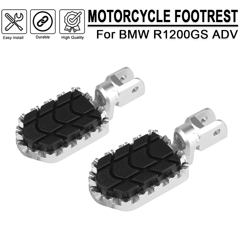 CNC Foot Pegs Rest Footrest Footpegs Rests Motorcycle Pedal Accessories For BMW R1200GS Adventure R1200GS ADV R1200GSA 2005-2013