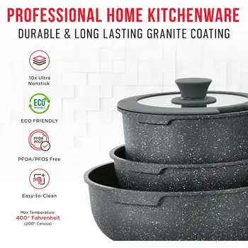 12 best sales Conjunto de utensílios de cozinha em granito - №9