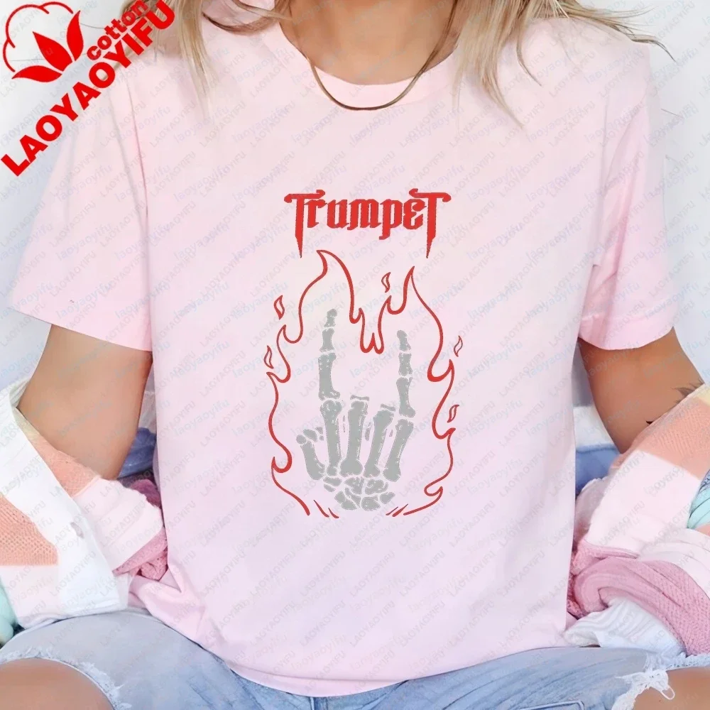 Timmy Trumpe Printed Cotton Shirt - Trendy Harajuku Short-Sleeved Shirt for Both Men and Women - Large Size T-Shirt with Pattern