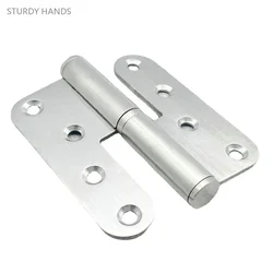 1PCS 4 inch thick stainless steel round corner detachable hinge, bedroom wardrobe, fireproof door, hinge, room door, flat hinge