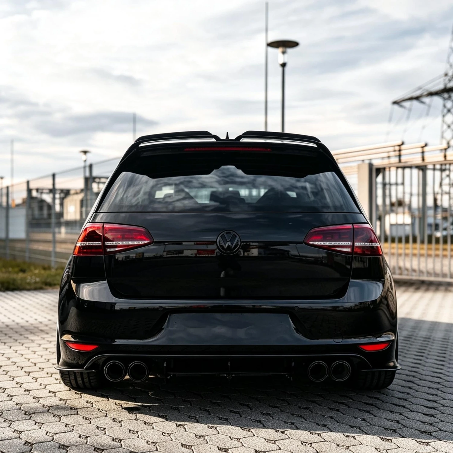 Oettinger Style Car Rear Trunk Roof Spoiler Wing Extensions Flaps for VW Golf 7 7.5 MK7 7.5 GTI GTD R 2013-2020 Accessories