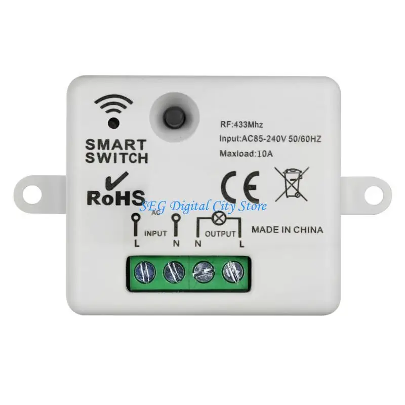 

U75B 433/315MHz AC220V Remote Controllers 1CH for Lighting Lamp LED Light Door