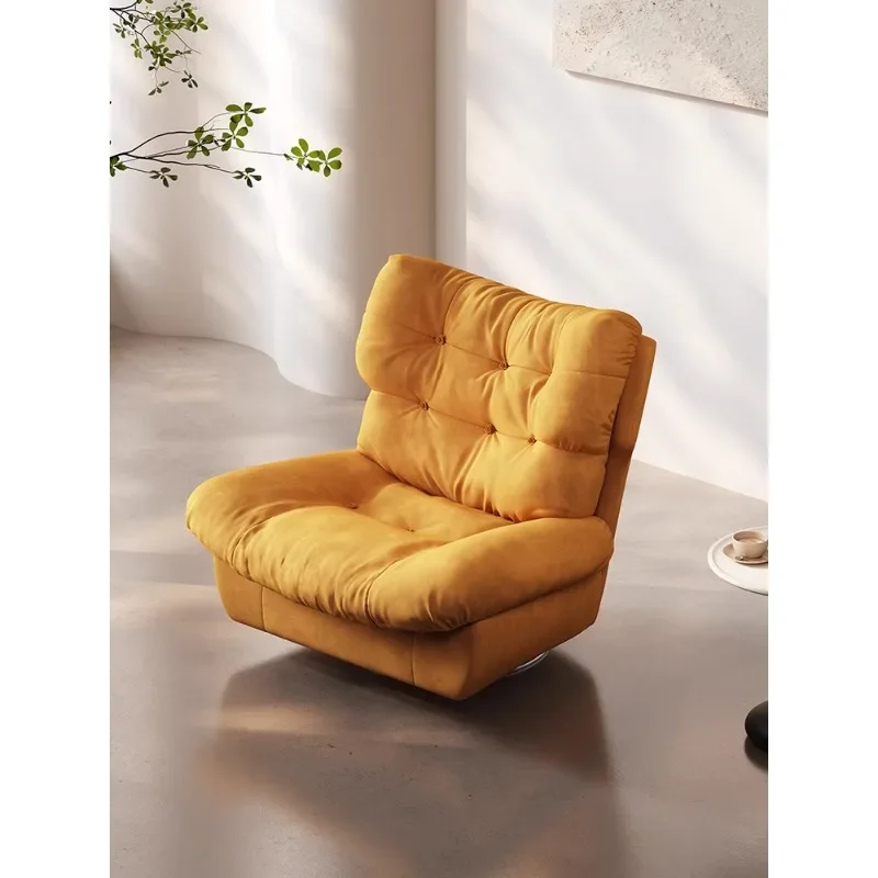 Cloud swivel chair Italian light luxury leisure single sofa chair modern leisure revolving recliner