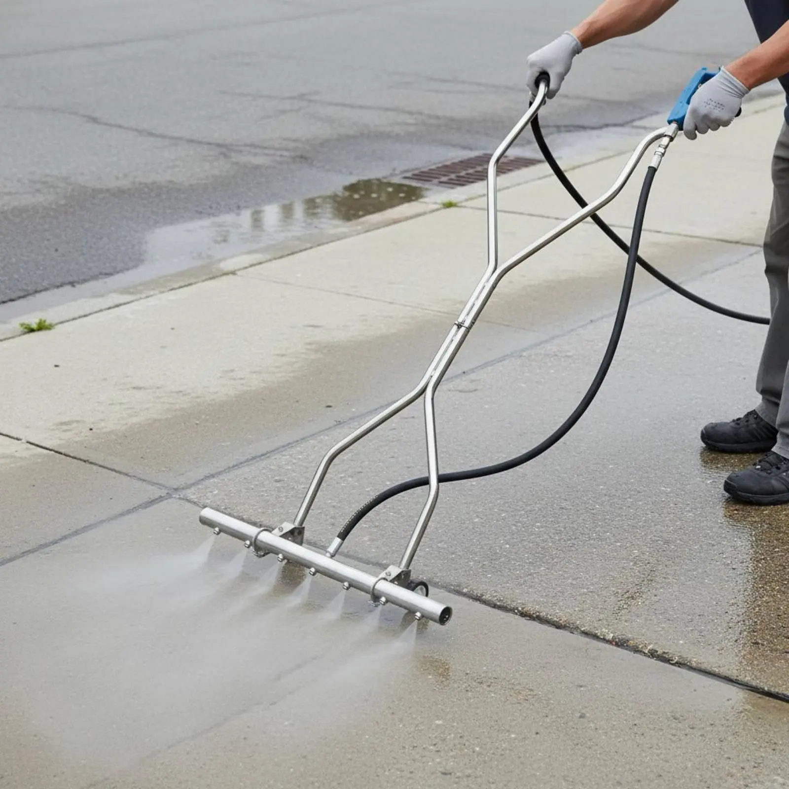 

Wheeled Undercarriage Cleaner Wide Coverage Pressure Washer Undercar Cleaner Pressure Washer Water Cleaner 360-Degree Movement