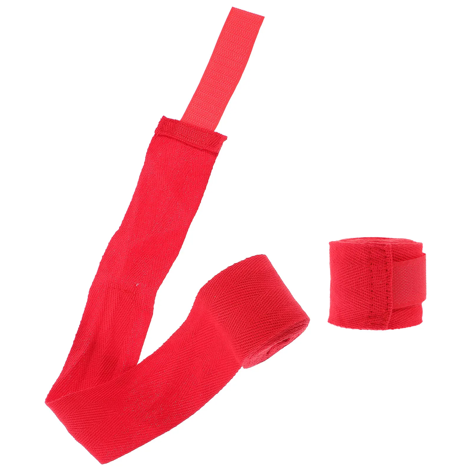 

2pcs Boxing Hand Wraps Pure Cotton Fitness Wrist Straps 5x2 5M Red Professional Training Bands for Boxing Thai