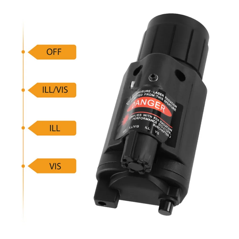 戦術的な懐中電灯に取り付け可能なコンボレッドレーザー 800 ルーメンガンスカウトライト 20mm ピクティニーレールライフル AR15 用