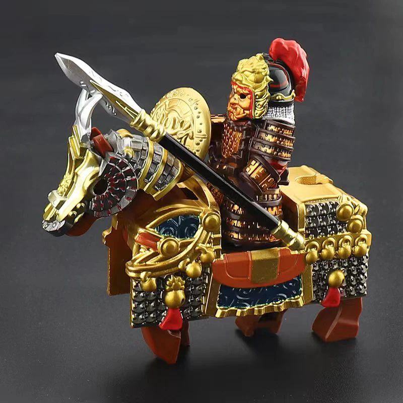 1pcs Battle Steed Warrior Lion Cavalryman Castle Dragon Knights horse Building Block Knight Brick figure toys for Kids gifts