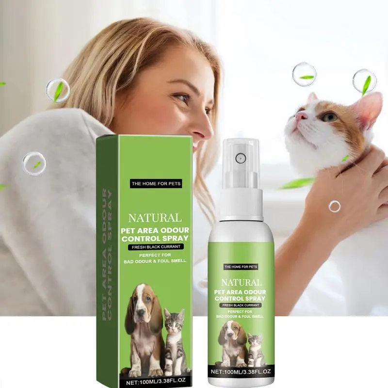 Dog Odor Eliminator Spray 100ml Deodorizer Spray For Smelly Dogs Pet-Friendly Dog Perfume Odor Eliminator To Combat Smelly Dog