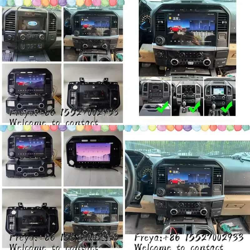 ly Auto Car Radio Stereo For F-150 F50 2015-2025 13.3