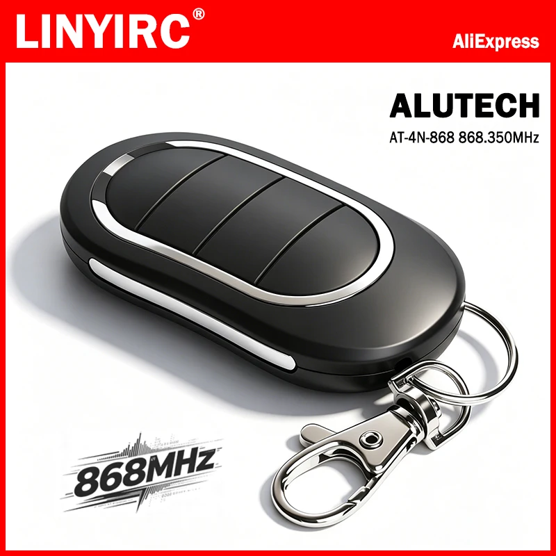ALUTECH AT 4N 868 MHz Garage Door Remote Control 868.35MHz Rolling Code ALUTECH AT-4N Remote Control Garage Door Opener Command