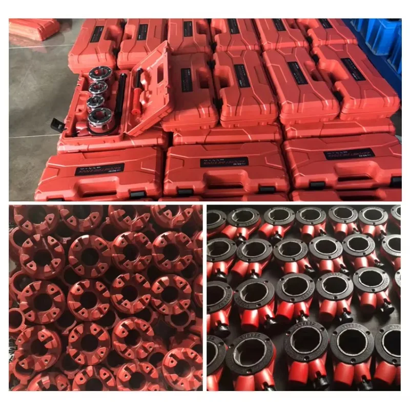 Portable Manual Ratchet Pipe Threading Machine Kit 6 Size Dies 0.5\" to 2\" Industrial Grade Customized OEM Support