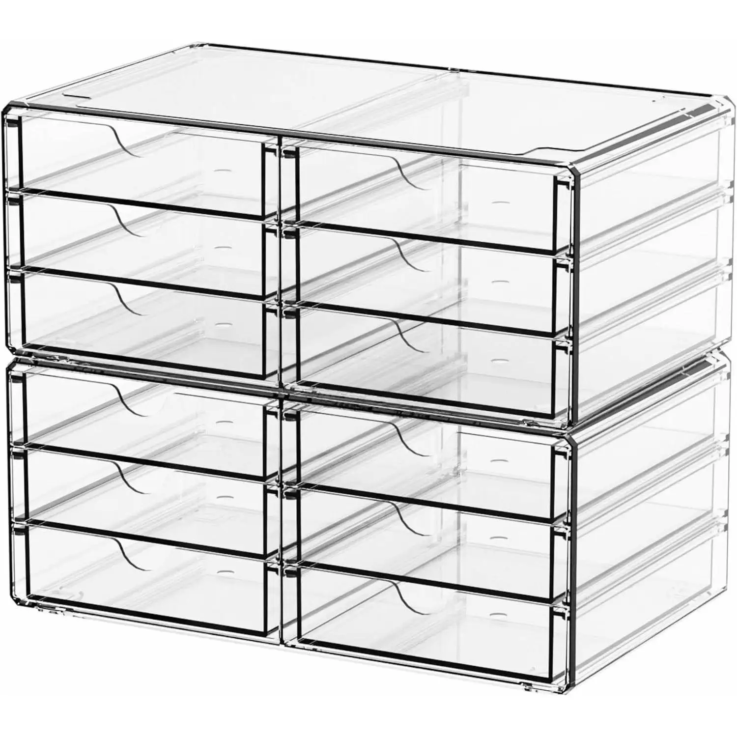 New Drawer Style Storage Box Office Supplies Stationery Figurines Miscellaneous Items Organizer Box Modern Simple Plastic