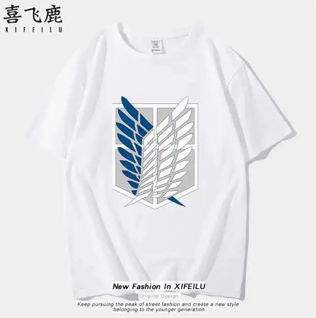 

Anime Attack On Titan Mikasa Ackerman Short Sleeve T-Shirt Summer Cosplay Costume Casual Student Loose Tops anime