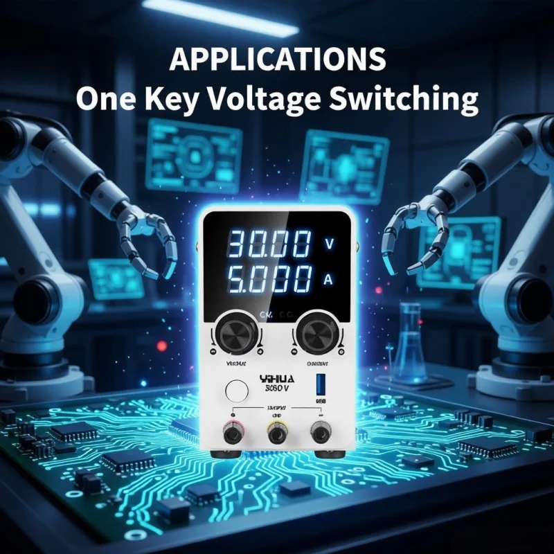 

YIHUA 305DV Laboratory Power Supply 30V 5A Adjustable Constant Voltage Current QC USB Port for Microcontroller Battery Charging