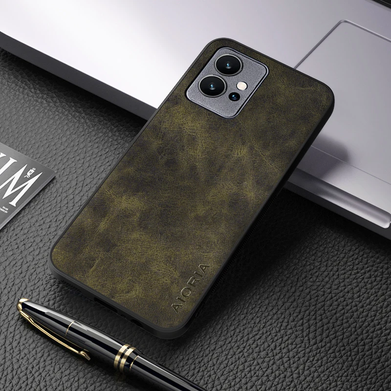 Case For Vivo Y36 Y78 Y55 T1 Y33T Y33S Y21S Y19 Y15S Y15A Y01 Y10 Y02 4G 5G Luxury PU Leather Skin Cover  For Vivo Y75 Case