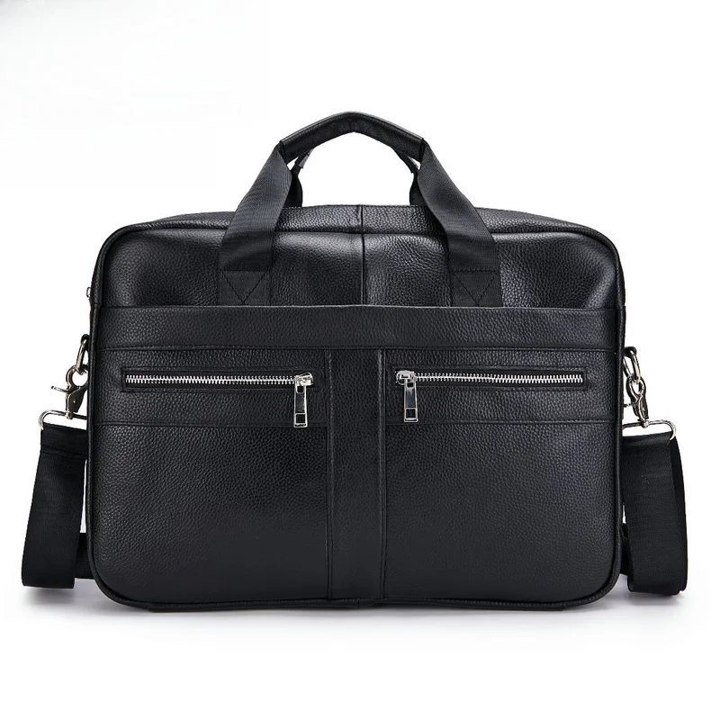Cross-border men's briefcase, men's bag for official use, 14-inch laptop bag, men's shoulder bag for business use