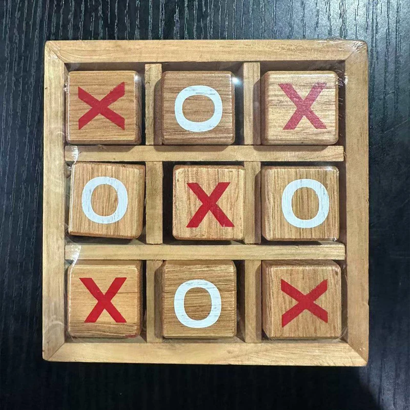 لعبة خشبية من تيك تاك تو، لعبة دعابة الدماغ، اختبار الذكاء، تحدي المنطق، التدريب، هدايا فريدة للأطفال والكبار، متعة عائلية للحفلات #6