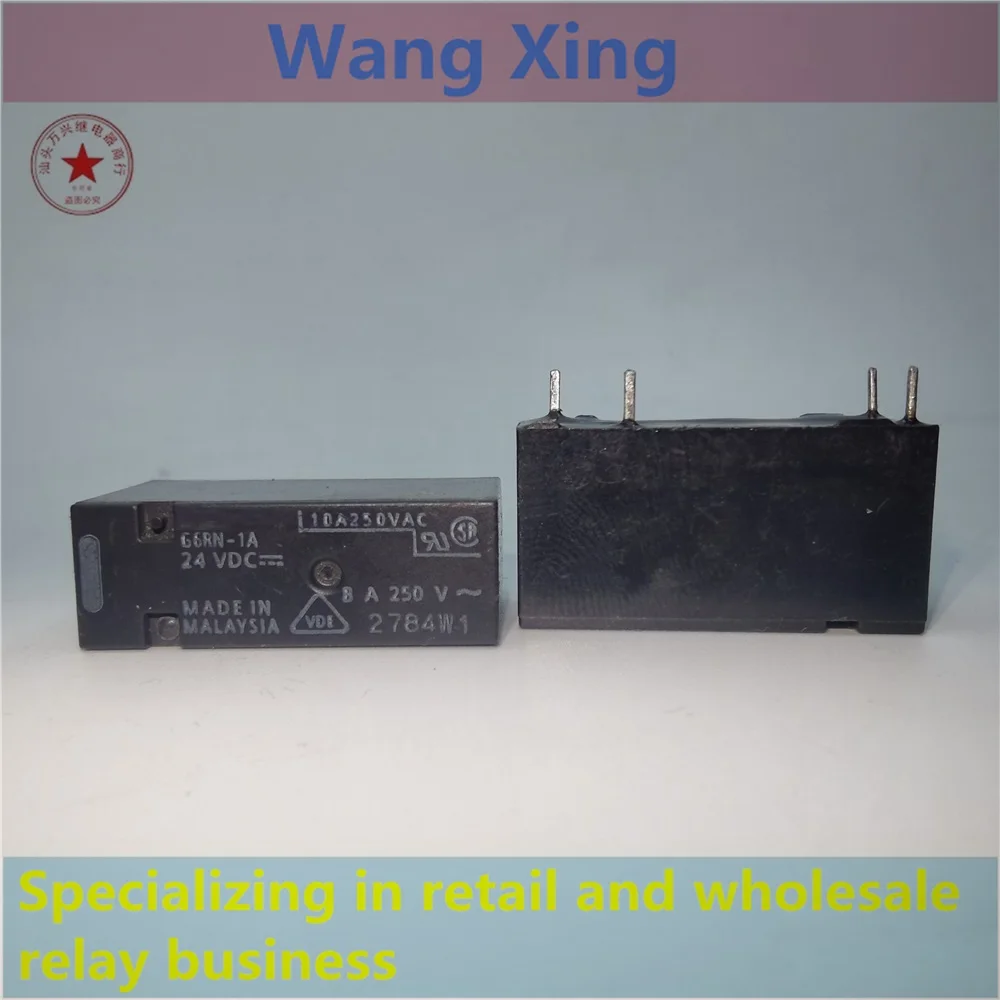 Relé eletromagnético do poder, G6RN-1A, 12VDC, 24VDC, 4 pinos