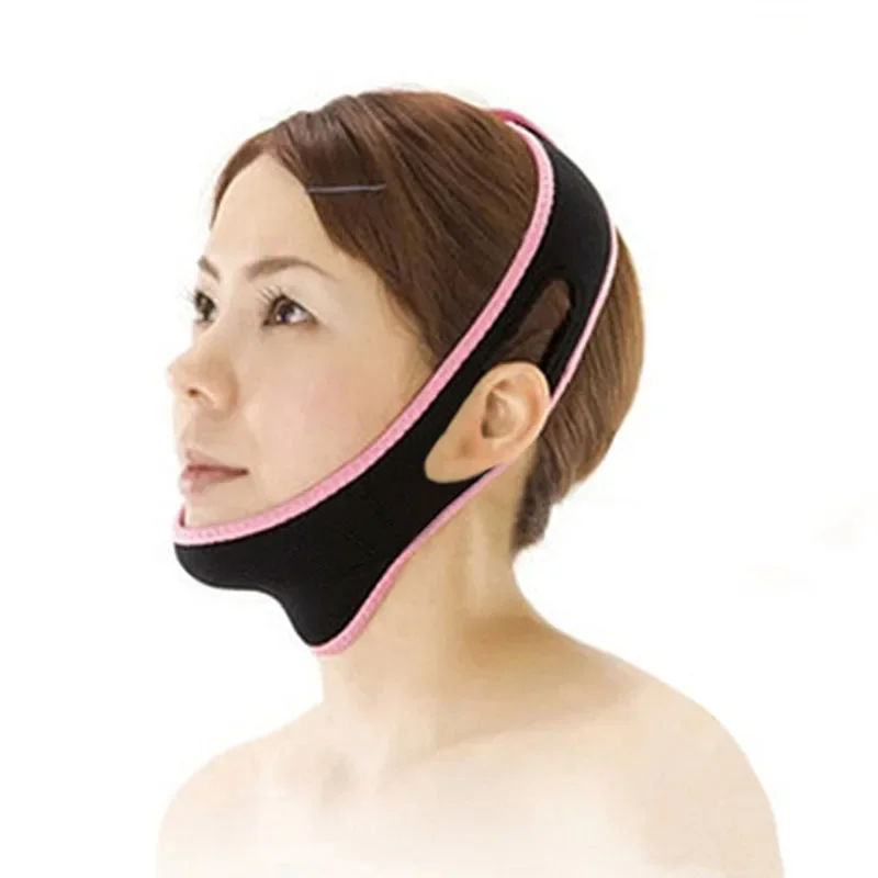 V Shaped Mask Strap Double-Chin Reducer Face Slimming Bandage Face Lifting Belt Tightener Slim Strap 1pcs