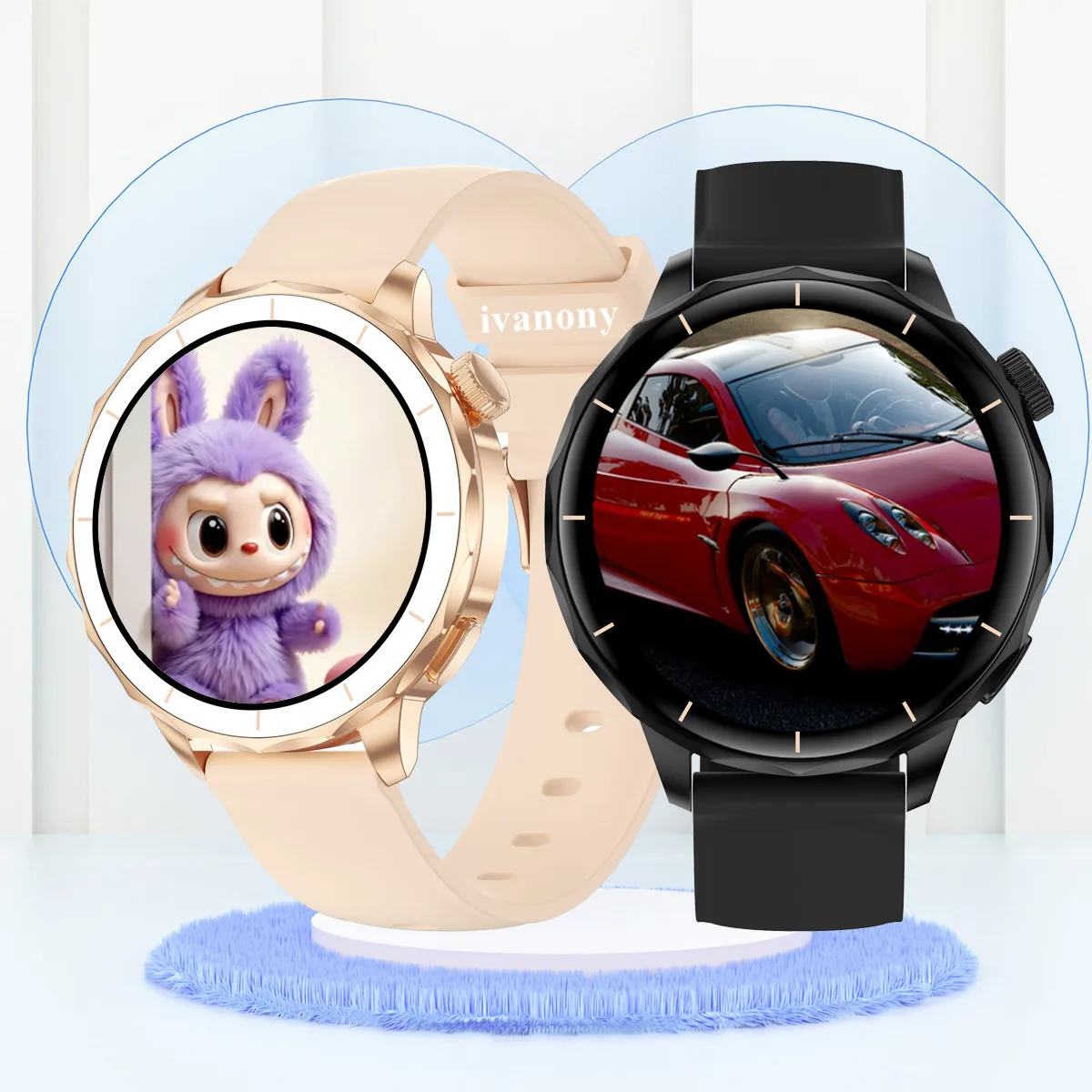 ساعة ذكية تدعم اللغة العبرية رسالة Whatsapp الرد TWS سماعة توصيل مساعد AI 1.32 بوصة Amoled Smartwatch Women