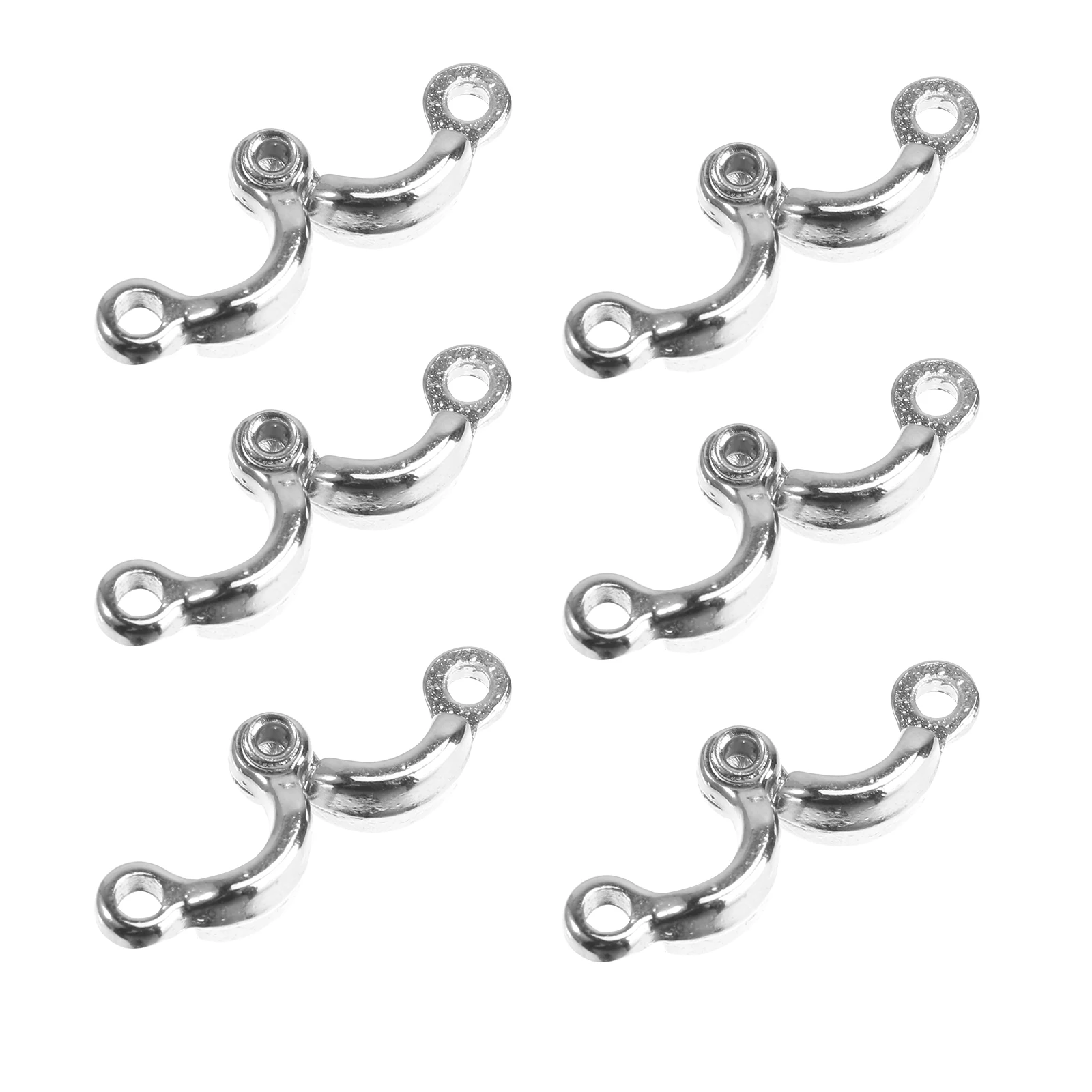 

6 Pcs Stainless Steel Leg Rings Cockatiel Feet Parrot Foot Opening Clip Outdoor Fly Training Chain Label