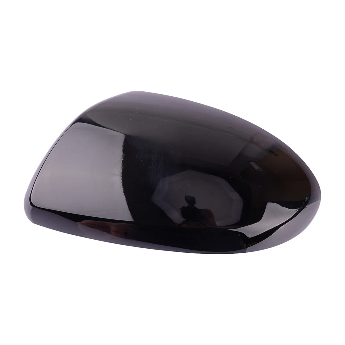 Glossy Black Car Left Side Door Wing Rearview Mirror Cover Cap ABS Plastic Fit For Mazda 2 2014 2013 2012 2011 2010 2009 2008