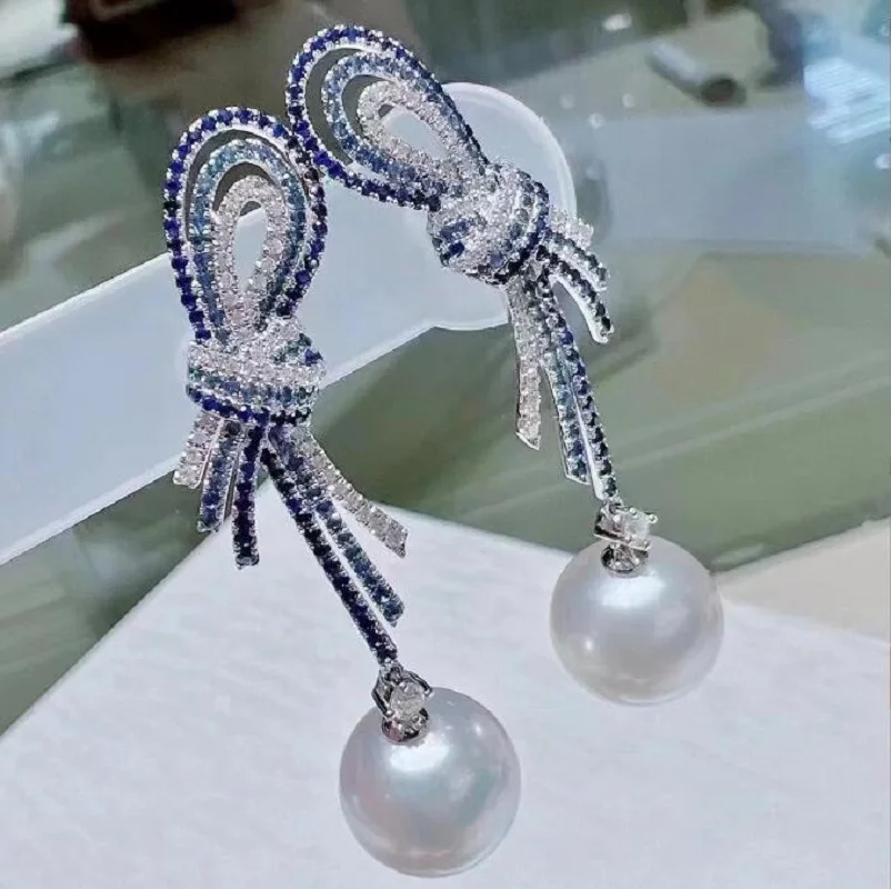 

Элегантные серьги с белым жемчугом Южного моря 10-11 мм, 9-10 мм, 11-12 мм, круглые серьги из стерлингового серебра 925 пробы