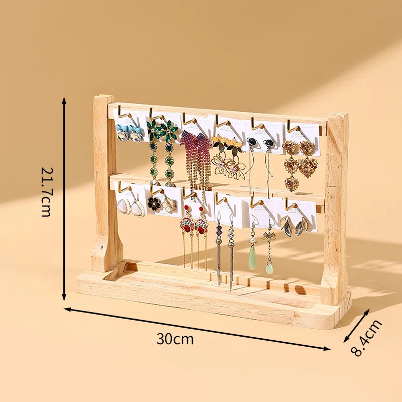 Jewelry Organizer Multi Tiers Jewelry Holder Jewelry Display Stand Earring Holder with Hooks for Rings Bracelets Showcase