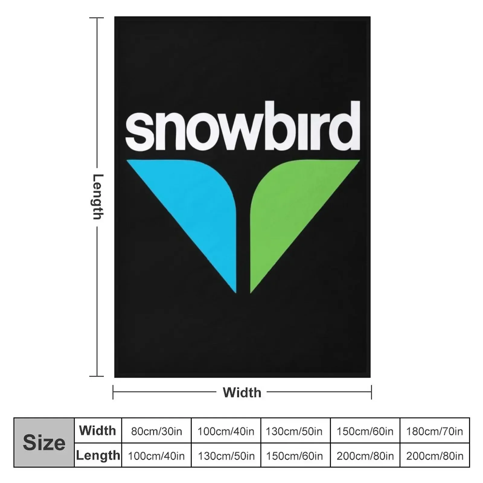 Snowbird Throw Blanket Furry Hairy Flannel Thin warm winter Luxury Designer Blankets