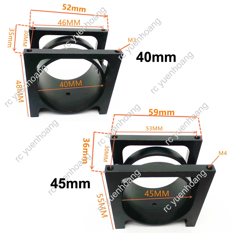 1PCS RC Drone Agricolo Braccio Morsetto Per Tubi di Montaggio Dia.40mm/45mm/50mm Tubo Clip Apparecchio In Lega di Alluminio per Multi-rotore aereo