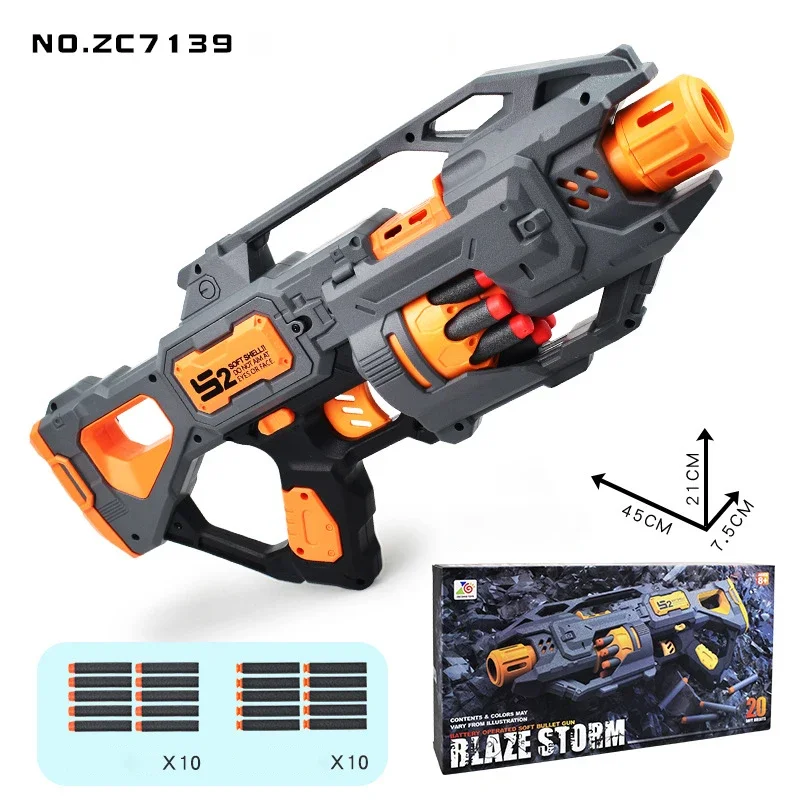 Tiro elétrico Soft Bullet Gun, Burst Rifle, EVA Soft Bullet, Dart Toy, Rifle, melhor presente de aniversário para crianças, novo, 2022