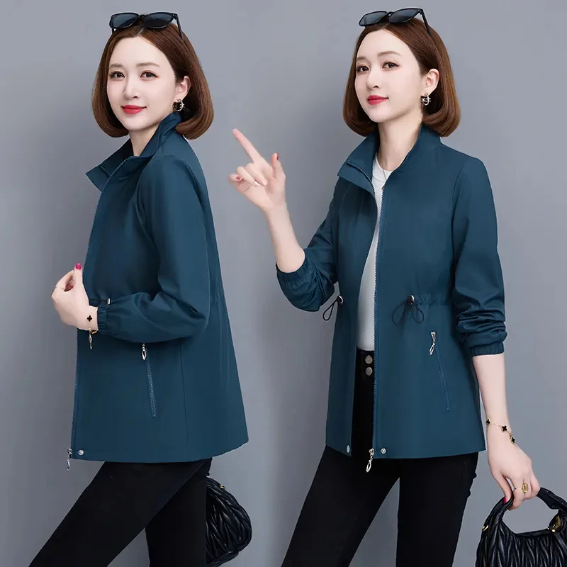 

Женская весна-осень 2026, новая ветровка для матери среднего возраста, модный плащ высокого качества, женская верхняя одежда, короткое пальто