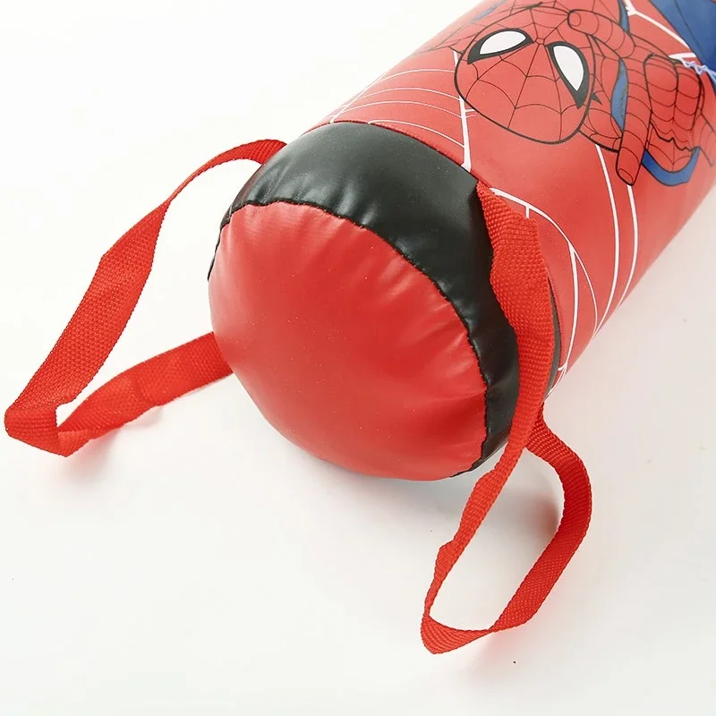 Disney Marvel Spiderman Figure Toy Gloves Sandbag Suit Boxing Spider Man Outdoor Sports Kids Toys Sand Bag Gloves Sets Kid Gifts