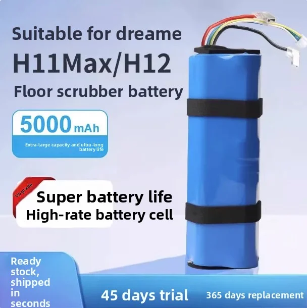 Replacement Rechargeable Battery for Dreame H11/H11MAX/H12/H12 PRO/M12 Wet and Dry Vacuum Cleaner, Long-Lasting Li-ion Battery P