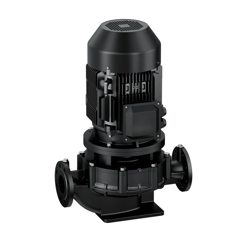 Series Vertical Inline Centrifugal Booster Pump Portable Installation for Air Conditioning System