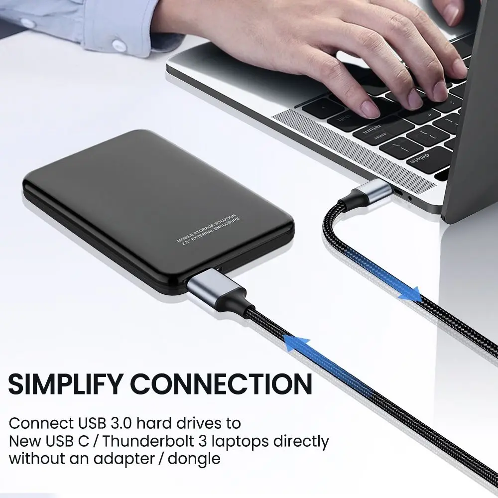 Laptop Computer Fast Speed External Hard Drive Disk Quick Charging USB 3.1 Type-C to Micro B 5Gbps USB C to Micro B 3.0 Cable