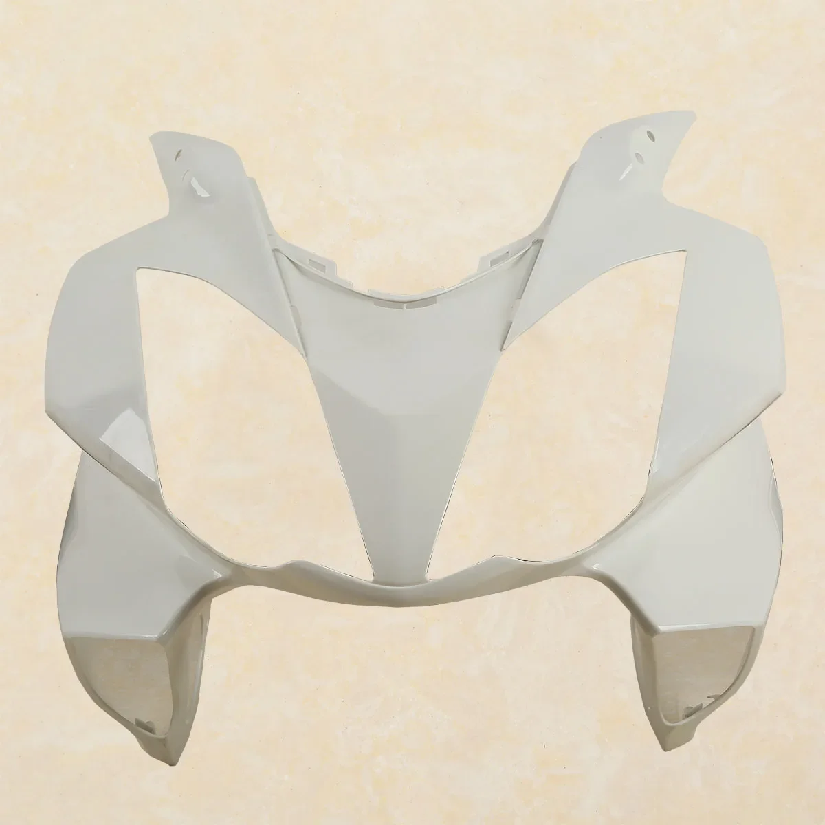 For Honda VFR800 VFR 800 2002-2012 ABS Unpainted White Motorcycle Upper Front Fairing Cowl Nose Motorcycle Acsessories