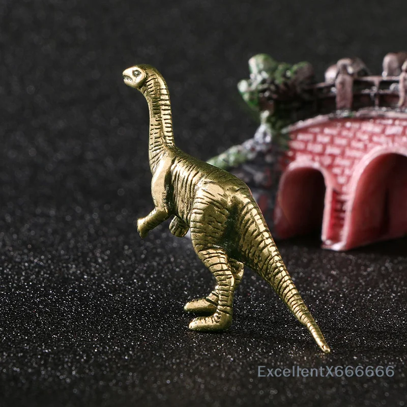 

11 Kinds, Brass Dinosaur Model Decoration Jurassic Tyrannosaurus Triceratops Ankylosaurus Modeling Metal Crafts Decoration