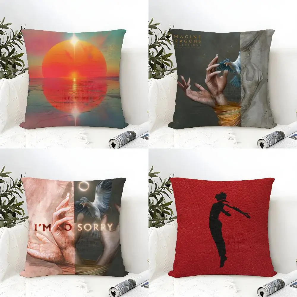 Hot Band I-Imagine Dragons Pillow Case linen pillow case sofa home decor cushion cover cushion cove