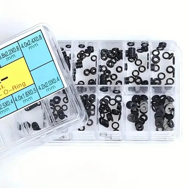 Watch Crown O Rings 600PCS Watch Gaskets Set Waterproof Seals Watch Back Gasket Storage Box Included Watch Repairing Tools For