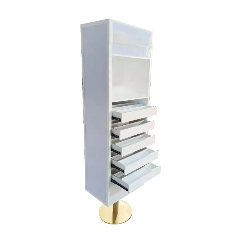 Lighting medium-density fiberboard nail art display stand