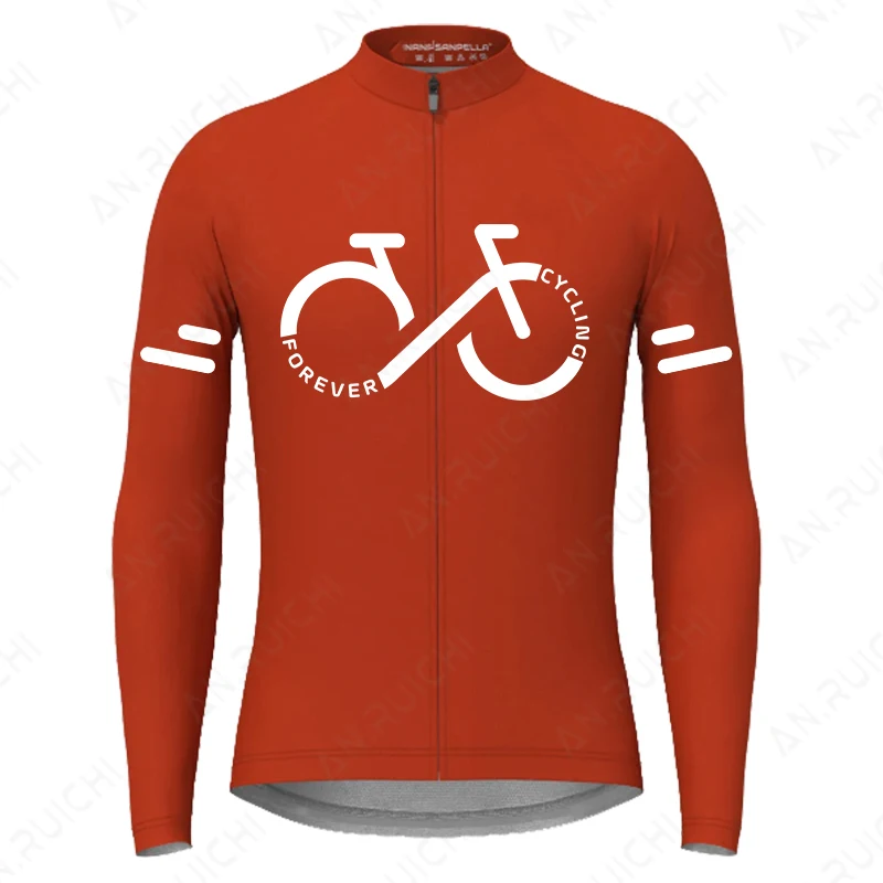 Autumn Long Sleeves Cycling Jersey Breathable Quick Dry Bicycle Shirts Men\'s Outdoor Sport Mountain Road Bike Cycling Clothing