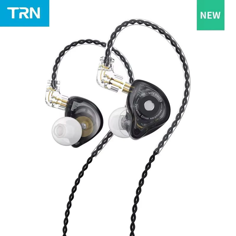 TRN MT1 Pro 2 Dynamic In‑Ear Earphones High Fidelity Wired Earbuds Deep Bass Replaceable 2pin Cable For Hifi Music Phone And Pc