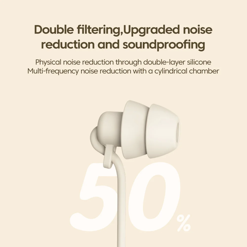 3.5MM/Type C Wired Earphone In-Ear Sleeping Headphone Noise Cancelling Handsfree Headset USB C Jack Earbuds For iPhone15 Samsung