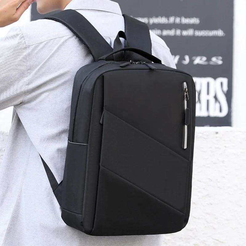 SUUTOOP Men USB 15 Inch Laptop Backpack School Bag Notebook Rucksack Teenage Teenagers Travel Leisure Schoolbag Pack For Male