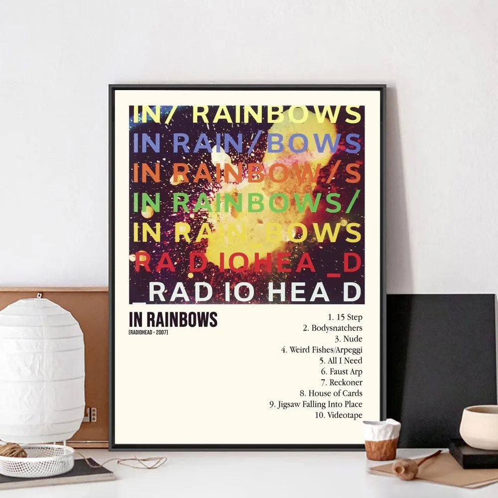 Rock Band Radiohead Music Art Poster No Framed Poster Kraft Club Bar Paper Vintage Poster Wall Painting Bedroom Study Stickers