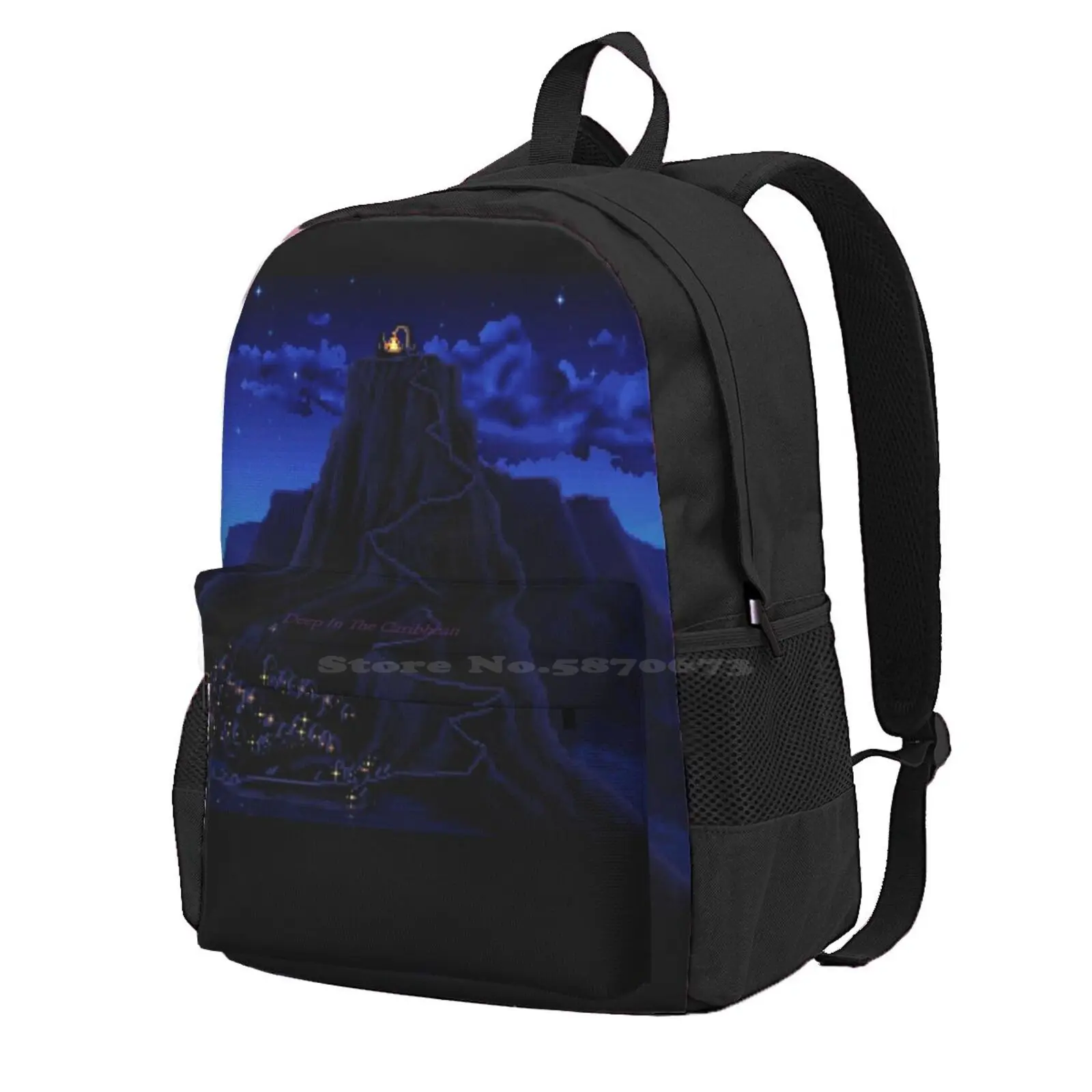 Monkey Island Deep In The Caribbean Hot Sale Schoolbag Backpack Fashion Bags Monkey Iceland Lucasarts Lucasfilm