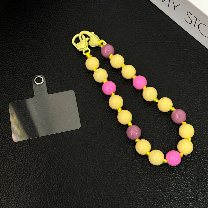 سوار حبة محلية الصنع للهاتف المحمول ، الراقية ، سلسلة يدوية الصنع ، حمل ، مكافحة الخسارة ، المعصم ، حالة الهاتف ، شنقا