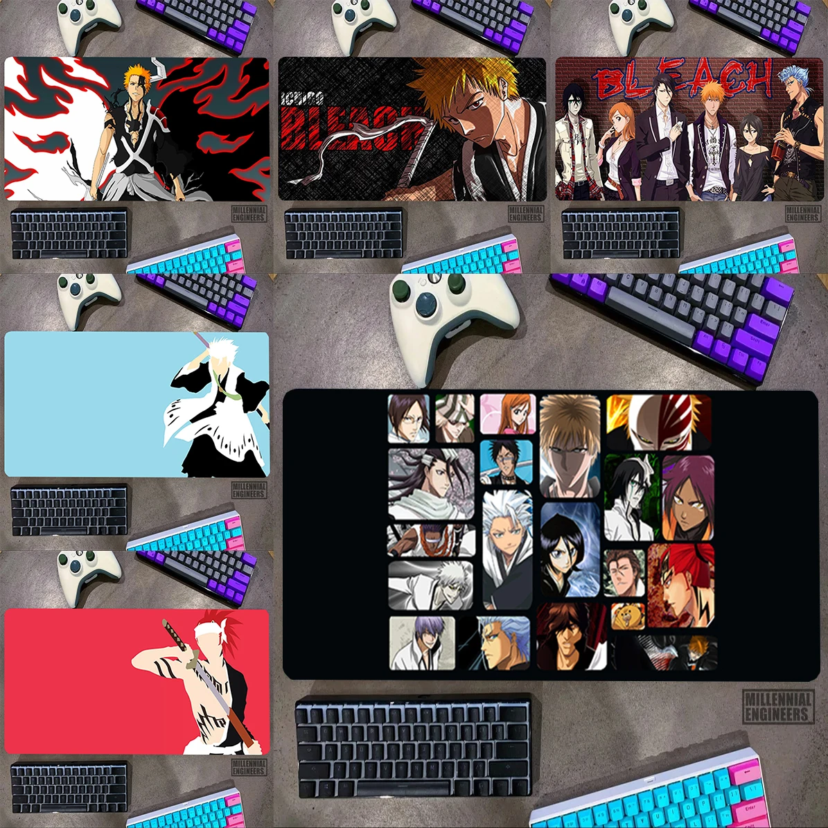 

BLEACH Anime Mouse Pad Desk Mat Premium Mousepad Big Mousepepad Keyboard Gaming Mats Office Accessories Gamer Extended Large Xxl